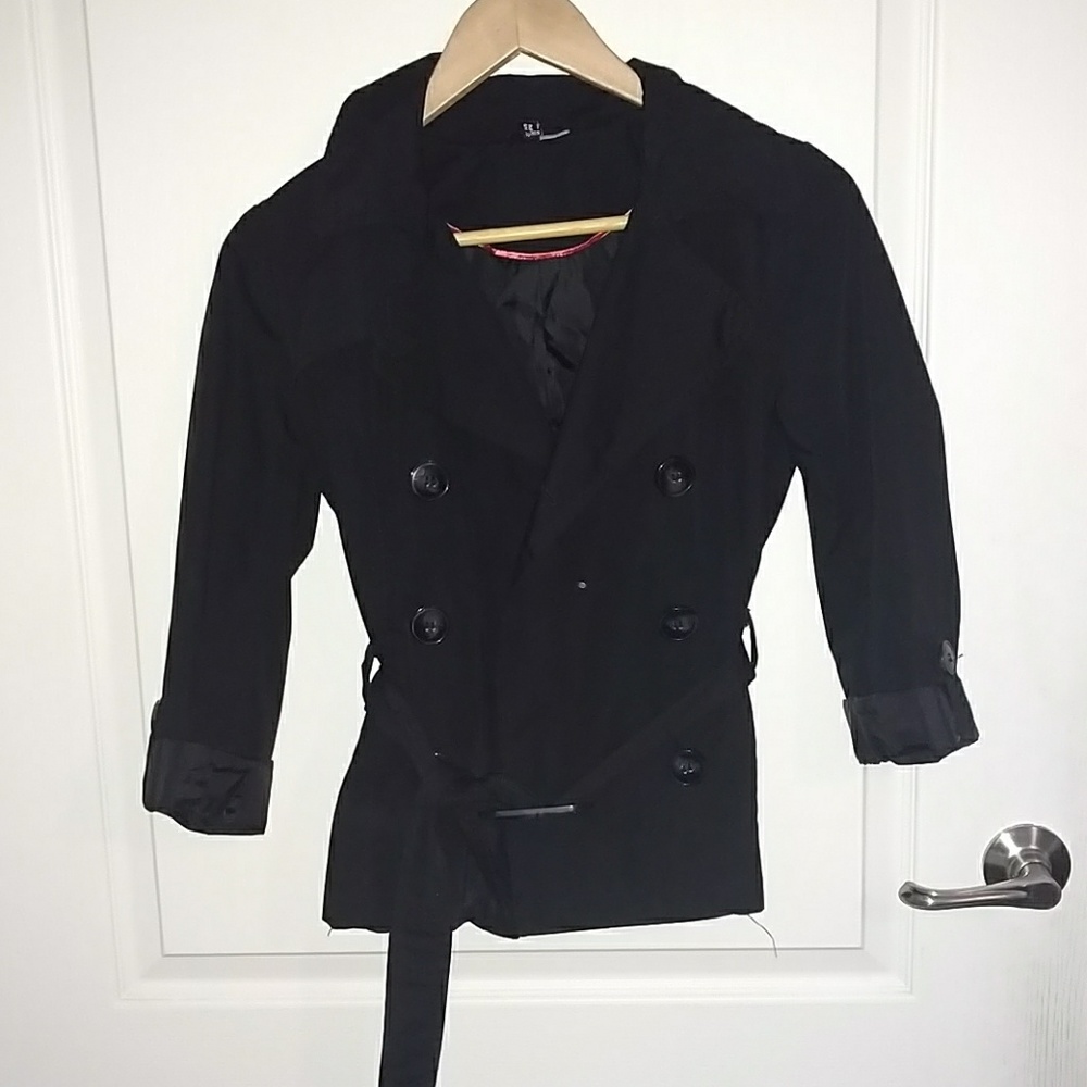 H&m black blazer/jacket, rolled up 3/4 sleeves